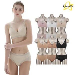 [무료배송][6+6] 오모떼 올데이 에센셜 로지레이스 브라팬티 12종 풀세트