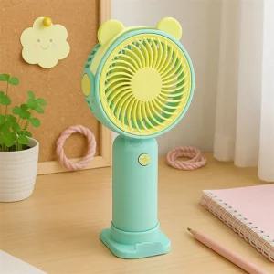 초이스몰 건전지용 손선풍기 그린 휴대용미니선풍기