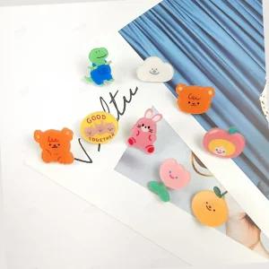 가방 모자 옷 포인트 버클 5개 캐릭터 뱃지 가방 필통 에코백 꾸미기