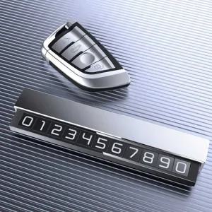 자동차 주차 숨김 전화 핸드폰 번호 판 차량 용 실버 주차전화번호판 차량용번호판