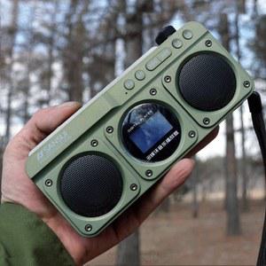 SANSUI F28 휴대용 LED 시계 스피커 블루투스 하이파이 무선 카드 라디오 음질 디스플레이 MP3 FM 가사 야외