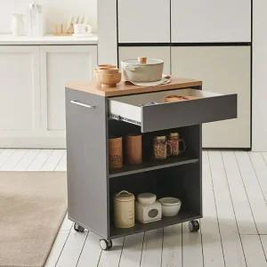 나무뜰 올리브 서랍형 조리대 이동식 홈바 MWF224C (착불)