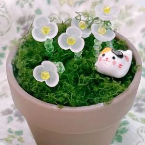 귀여운 비즈 식물 만들기 DIY 키트 세트 재료 부자재 구슬 공예 미술 방과후 위클래스 템 초등 어르신 미술 놀이 수업 도구 방 꾸미기 소품