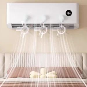 고품질 에어컨 바람개비 순환 팬 무동력 날개형 공기 순환팬 (WFJUYAL)