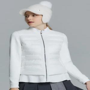 [엘르골프] 여성 쿠션지 믹스 패딩 점퍼_6I81351