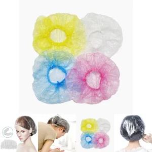 (100P) 샤워캡 일회용/헤어캡/도구/헤어팩/미용/미용실/머리캡/방수캡/성인/아동용/목욕/염색/모자/위생
