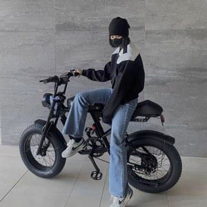 빈티지 자토바이 팻바이크 13ah 전기자전거 레트로 RX 48V 옐로우 모델