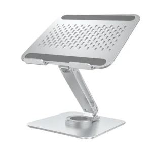 접이식 360 회전 각도 높이 조절 메탈 노트북 전용 거받침대 스탠드 거치대 17인치 휴대용