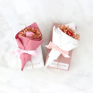 소형 빼빼로데이 자나장미 핑크 안개꽃 꽃다발 빼빼로 선물 세트 여친 엄마