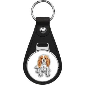 열쇠고리 인형 키홀더 키링 카발리에 킹 찰스 스패니얼 강아지 키체인프리미엄 가죽