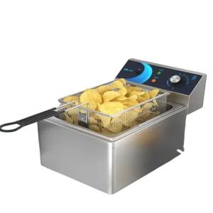 업소용 화이트 튀기기 돈까스 튀김기계 바스켓 전기 튀김기