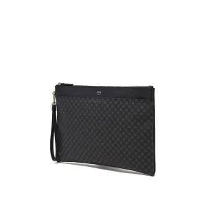 [닥스](강남점)DBBA2E466 블랙 가죽 DD로고 패턴 클러치백