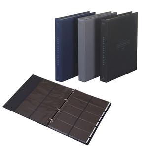 문화산업 실키 명함첩 D링 고주파 500매 10칸 A500