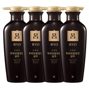 려 진생보 두피모발영양 중건성 샴푸 400ml 4개