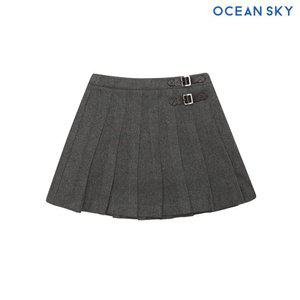 [오션스카이] 여아 플리츠 모직 스커트-BFJG6252C02