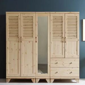 솔트 2000 갤러리 전신거울 원목 옷장 mnf014