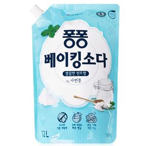 퐁퐁 베이킹소다 1200ml 1개, 1.2L 주방 세척제 세정제 세제 리필 대용량