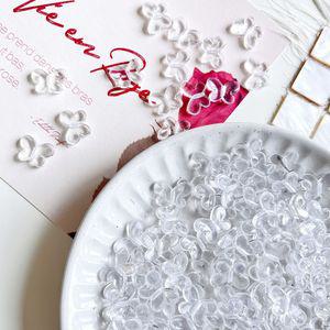 [15g]관통형 17mm 세로형 투명 클리어 나비 PAB175 악세사리재료 아크릴비즈