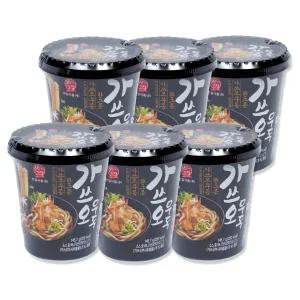 본고장 즉석  가쓰오  얼큰유부우동 6개 수타식면발