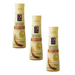 청정원 홀그레인 머스타드 디핑소스 320g x3개 홈파티 만능소스 풍미 마른안주 샐러드