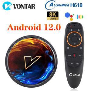 VONTAR H1 Android 12.0 TV Box Allwinner H618 Quad Core Cortex A53 Support 8K 4K HDR10 BT5.0 Wifi6 Go