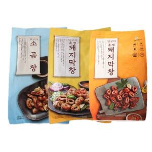 달구지 초벌/훈제 막창,소곱창 3팩 구성