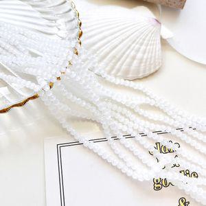 [1줄]4mm 크리스탈 론델컷 반지당 화이트 2-407-4 비즈공예 악세사리부자재