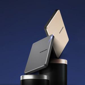 NEW 삼성 프리미엄 콤팩트 외장하드 Y3 HDD 4T 4테라 미니멀리즘 라이프 리스트 PMM131-4T 그레이 골드