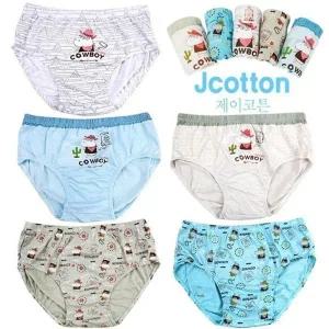[제이투와이]유아팬티 주니어팬티 카우보이남아 면팬티 5매세트_P042377003
