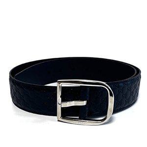 [구찌]GUCCI구찌 마이크로시마 남성 은장 벨트 449716 4009 진네이비