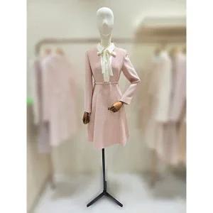 갤러리아 [케네스레이디](E509) 배색 디테일 벨티드 미디 원피스 (EWOPPA0200)