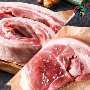 [고산한돈] 냉장육 수육용 삼겹살/앞다리살 각500g(1kg)