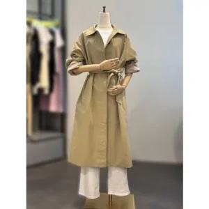 [갤러리아] abfz 맥카라 코튼 밸티드 롱트렌치코트 ACZ5QR07G