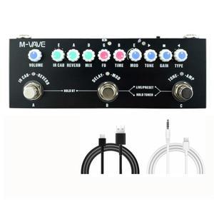 CUVAVE Cube Baby Delay 멀티 이펙트 페달 프로세서 믹서 일렉트릭 어쿠스틱 기타용 페이저 리버브