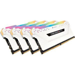 Corsair 커세어 벤젼스 RGB 프로 DDR4 3600MHz C18 LED 데스크상의 메모리 - 화이트 32GB (4x8GB) (4팩)