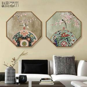 한옥 동양화 액자 인테리어 벽장식 그림 팔각 식당 수묵화 꽃그림 산수화 거실 캔버스