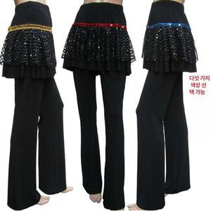 여성댄스복 라인댄스복 하의 치마바지 연습복 무용