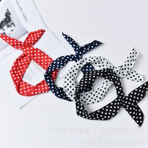 스카프 머리띠 1p 헤어밴드 와이어 땡땡이 베이직 줄무늬 복고 레트로 단체 응원