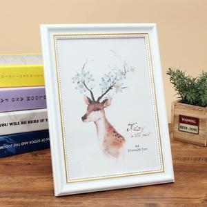 앤틱무드 허가증 상장 액자(A4) (화이트)/액자/말씀/액자틀/포스터/그림/크리스탈/임명장/우드/프레임/메탈