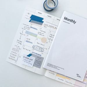 A5 먼슬리 플래너 만년형/자석/달력/탁상용/다이어리/수첩/스케쥴러/미니/일과표/데일리/스케줄/노트/메모