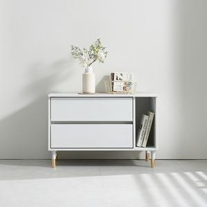 2단서랍장 책장 거실장 협탁 80cm P0000RHY