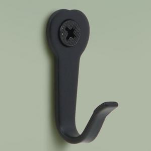 10P 검은색 철제 벽걸이 못고정 후크 벽고리 매장 벽시계 그림액자