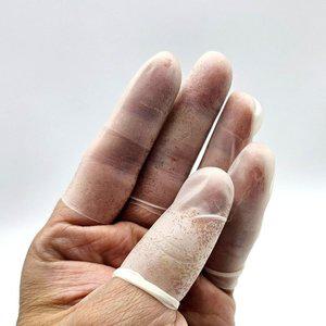 고품질 손가락 실리콘 골무 100개입 사무용골무 손가락보호장갑 손가락고무장갑 위생장갑 손골무 (WFGSV7R)