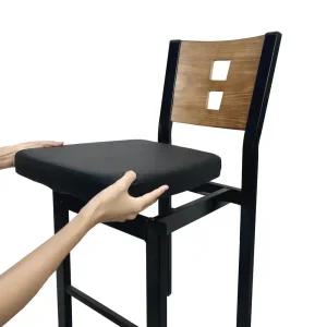 식당 의자 시트커버 식탁의자커버 리폼 좌판 통교체 천갈이 사각 반원 식당 업소 카페