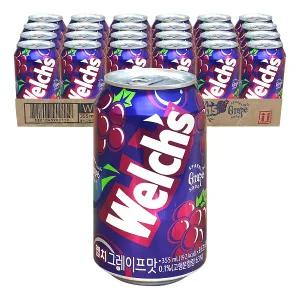 웰치스 포도 355ml 24개