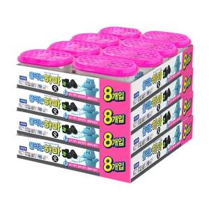 물먹는하마 습기제거제 참숯 옷장용 8개입 4팩