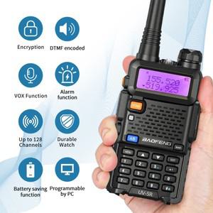 바오펑 UV-5R 8W 트라이파워 무전기 고출력 듀얼 밴드 장거리 128채널 휴대용 아마추어 FM 양방향