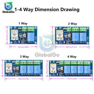 Ewelink WiFi 원격 제어 스위치 블루투스 듀얼 모드 무선 릴레이 모듈 1/2/3/4 채널 DC 7 24V 스마트 홈 자동화