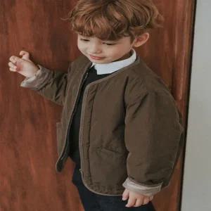 [대구백화점] [빈]카키 노카라 패딩 점퍼(BZ53JP02KK)