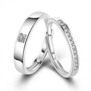 일자 은 심플 지르코니아 ost커플링  S925 14k (45AAI)